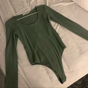 Kaki bodysuit. Never worn. Size S